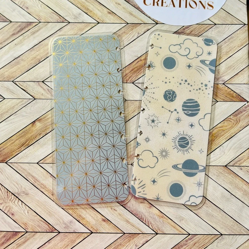 Happy planner Skinny mini undated monthly- weekly layout star sky lunar system